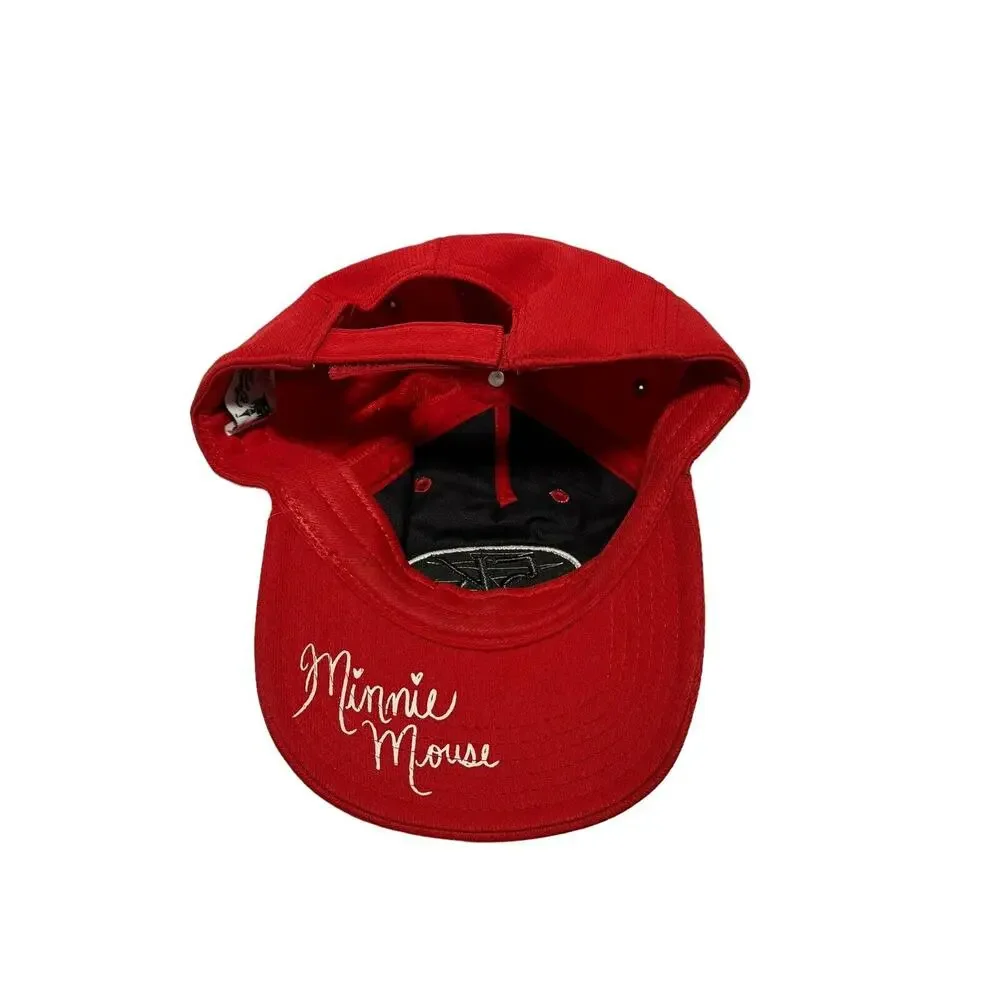 Disney Parks Minnie Mouse 5K Running Hat Cap RunDisney Every Mile Is Magic Red
